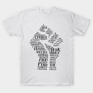 Raised Fist quote-cloud by Tai's Tees T-Shirt